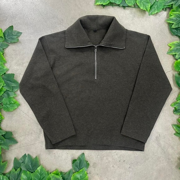 Uniqlo Tops - UNIQLO 1/4 Zip Fleece Pullover Brown Women's M